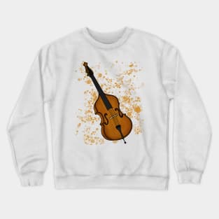 Double Bass Teacher Bassist String Musician Crewneck Sweatshirt